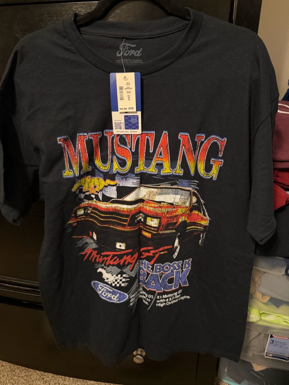 Vintage Ford Mustang GT Graphic Tee Shirt